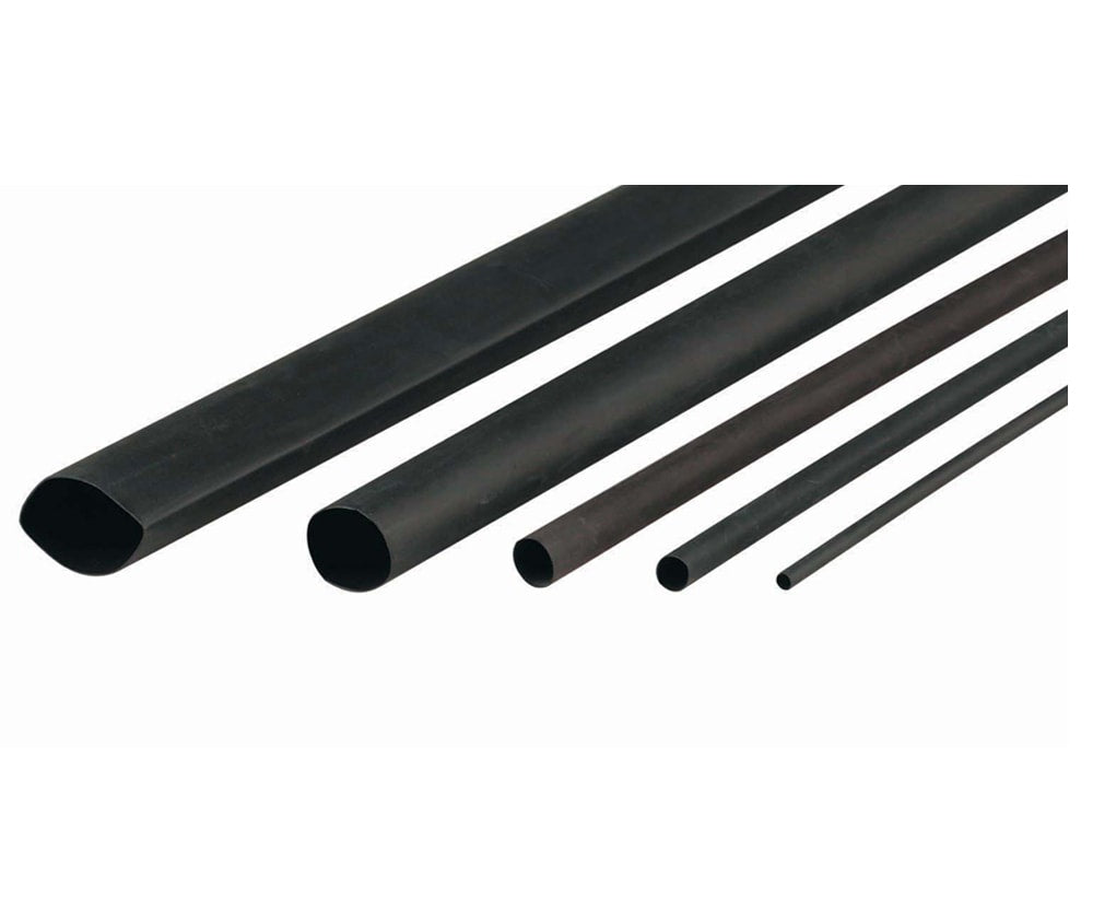 Cabac Heatshrink Thin Wall 3.2mmx4FT Black 1.2m