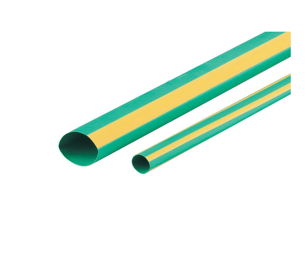 Cabac Heatshrink Thin Wall 9.5mmx4FT YLW/GRN 1.2m
