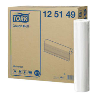 Tork C1 Universal Couch Roll White (Carton of 8 Rolls)