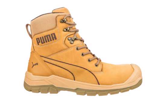 Puma, Conquest Zip Sided Safety Boot, 630727 (Pair) - WHEAT - Size: 7