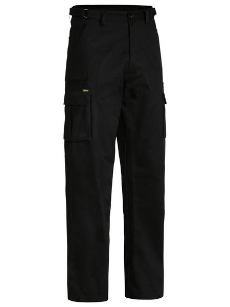 Bisley, Men's 8 Pocket Cargo Pant, BPC6007 Regular sizes - Black (Size: 87)