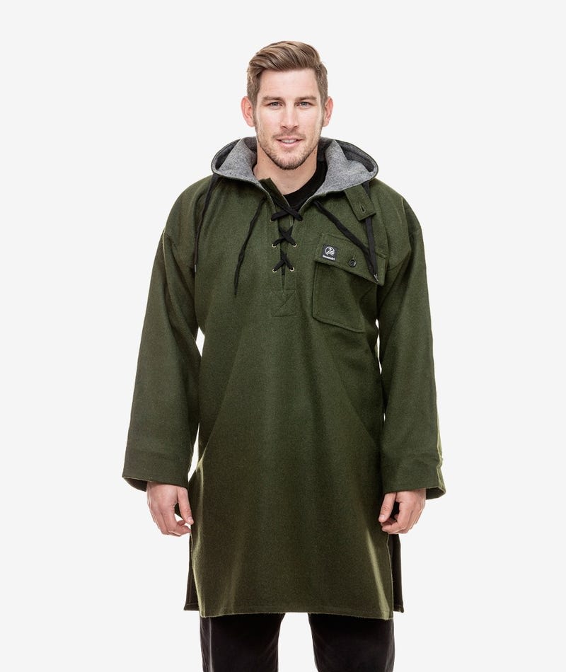 Swanndri, Original Wool Bushshirt, SD0103 - C1 Olive - S