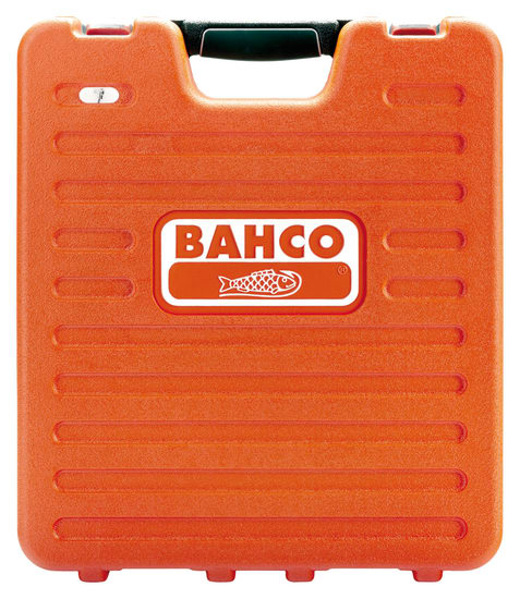 Bahco 94-piece spanner and socket set, featuring alloy steel tools, multiple sockets, and a portable storage box for durability.