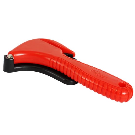 Sterling RESQ Emergency Hammer & Cutter, featuring a window punch and seatbelt cutter for quick escapes in emergencies.