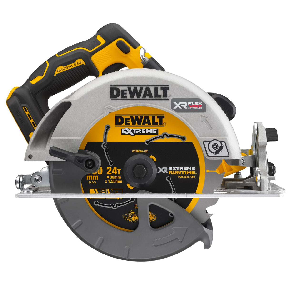DeWALT 18V XR Flexvolt Cordless Circular Saw 184mm (Skin Only)