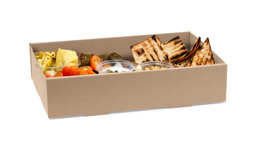 BioPak BioBoard Catering Tray Base Medium 100 (Pack)