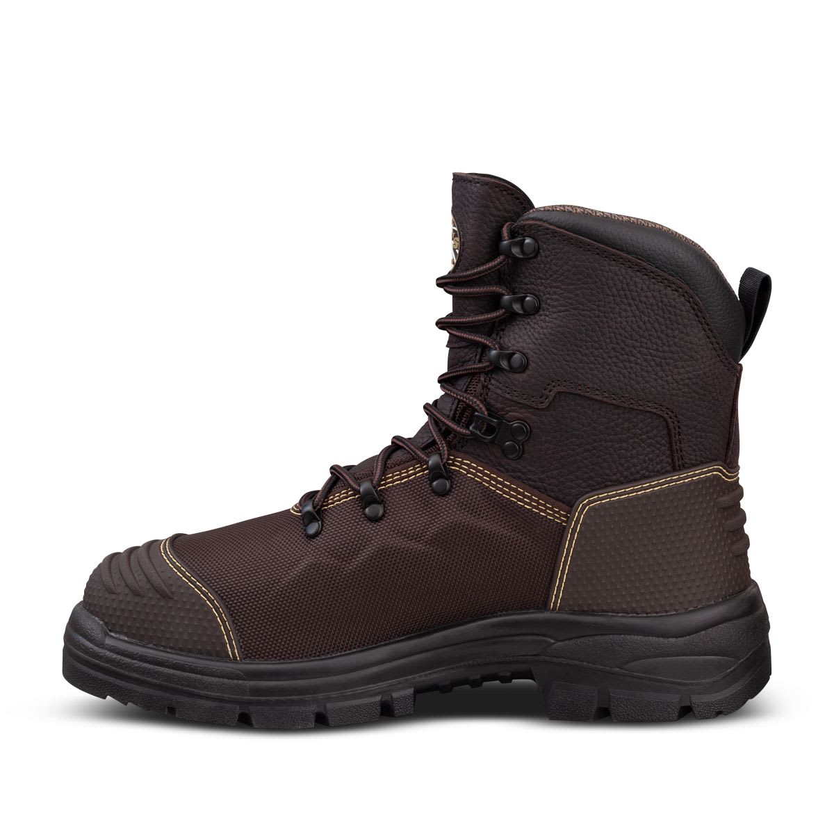 Oliver 65-490 Caustic Lace Up Safety Boots - Brown (Size: 14)