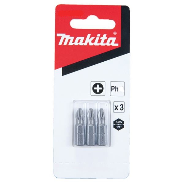 Makita Hex 6 x 50mm Mag Screwdriver Bit 3 Pack