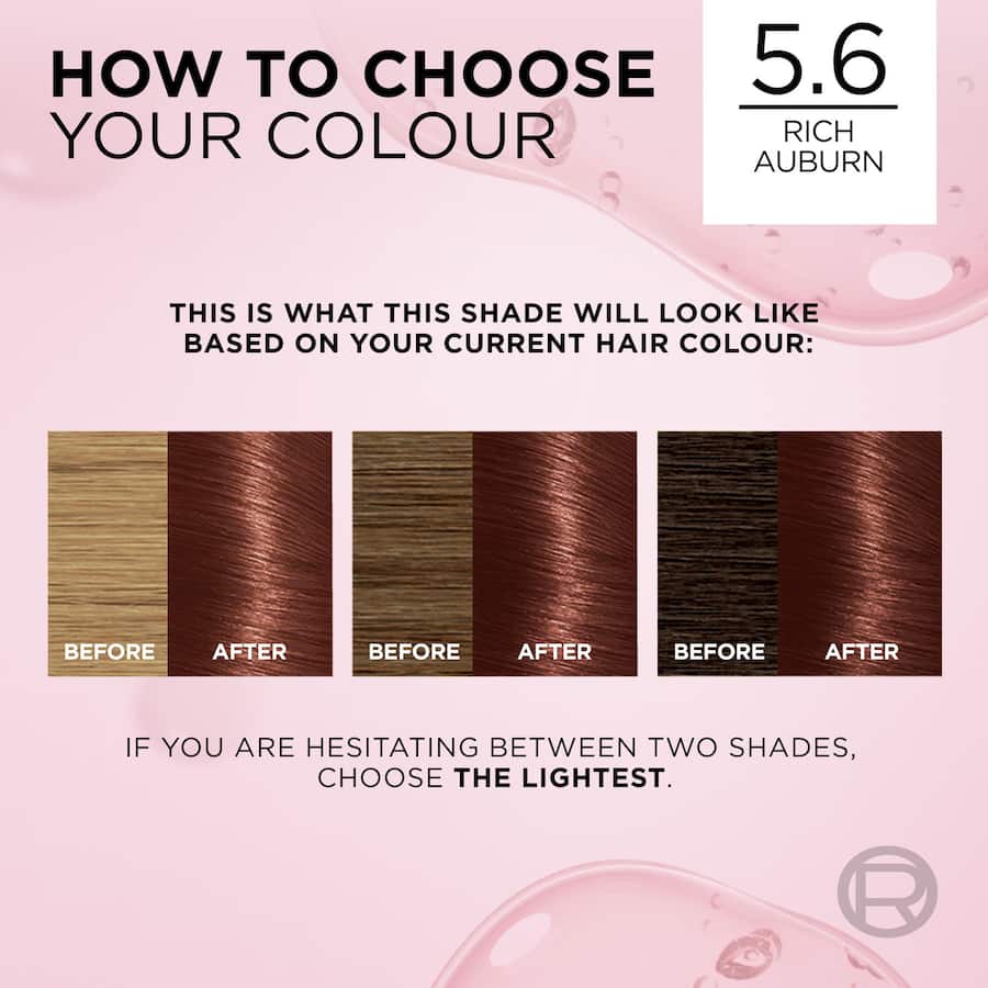 Loreal Excellence Hair Colour Rich Auburn 5.6 - 1pack