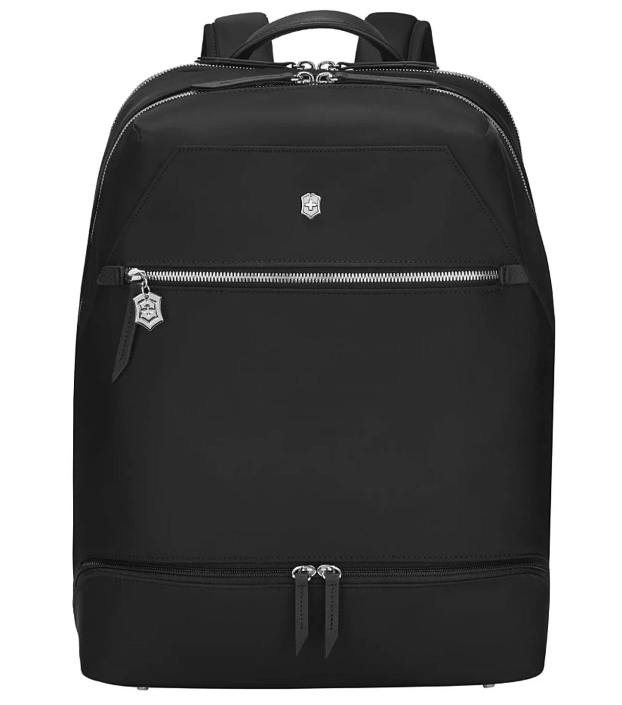 Victorinox Signature Deluxe 15" Laptop Backpack in Midnight Blue, featuring a secure laptop pocket and stylish removable wristlet.