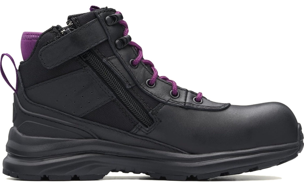 Blundstone 887 Zip Sided Women's Safety Boots - Black - 11