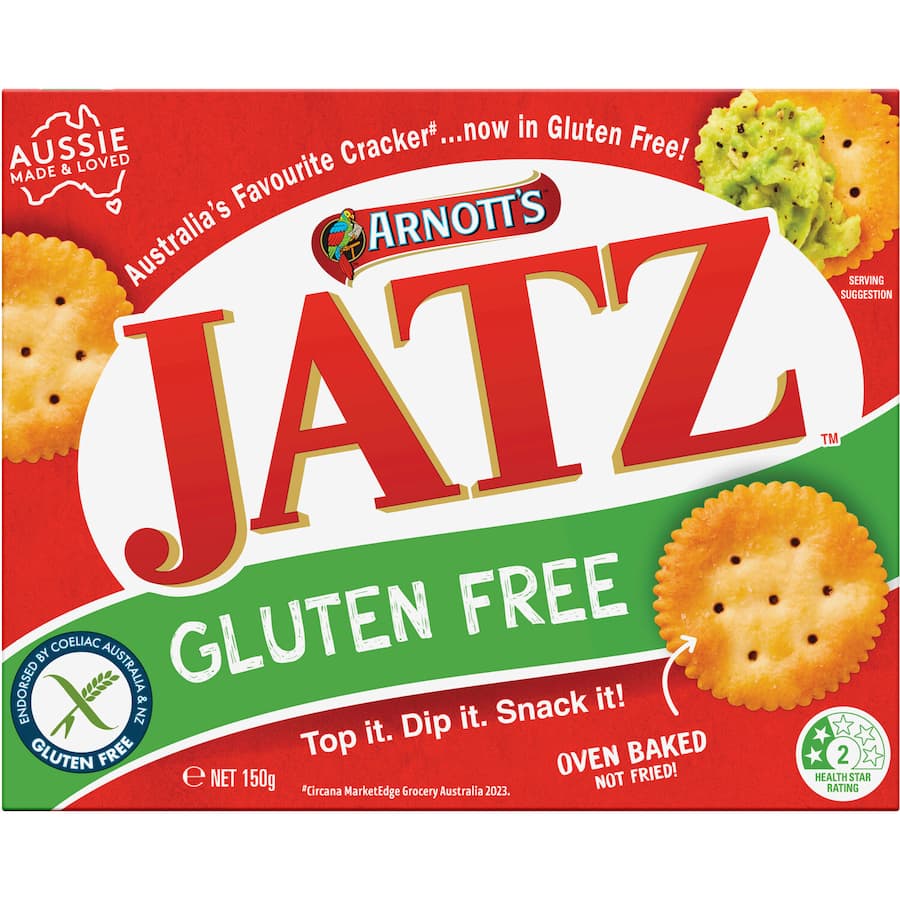 Arnotts Jatz Crackers Gluten Free 130g