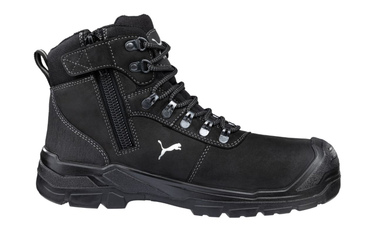Puma, Sierra Nevada Zip Sided Safety Boot, 630527 - Black (Size: 08)