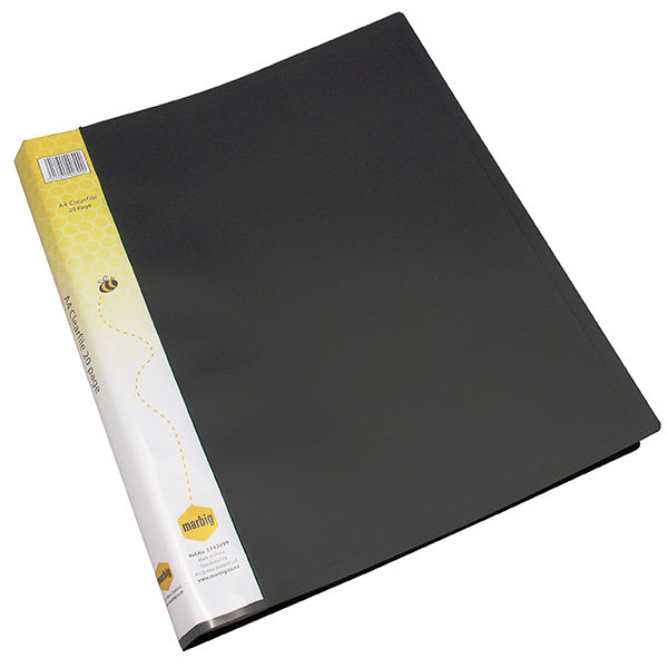 Marbig A4 Display Book Black 20 Pockets (Each)