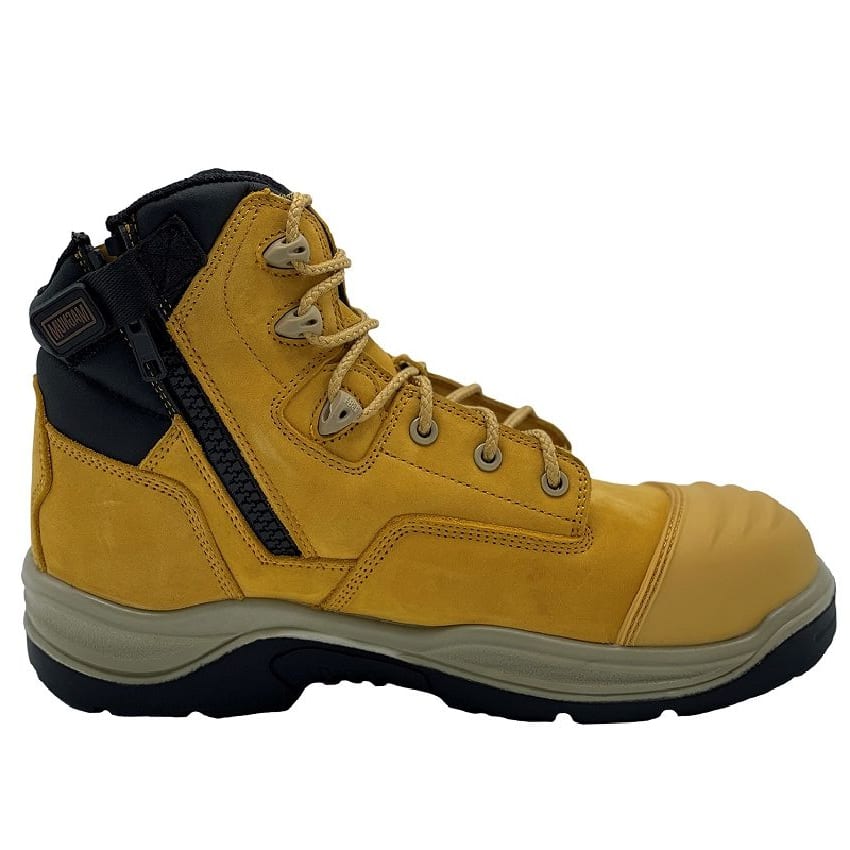 Magnum, Sitemaster Zip Sided Safety Boot, MSMR120 - Wheat (Size: 05)
