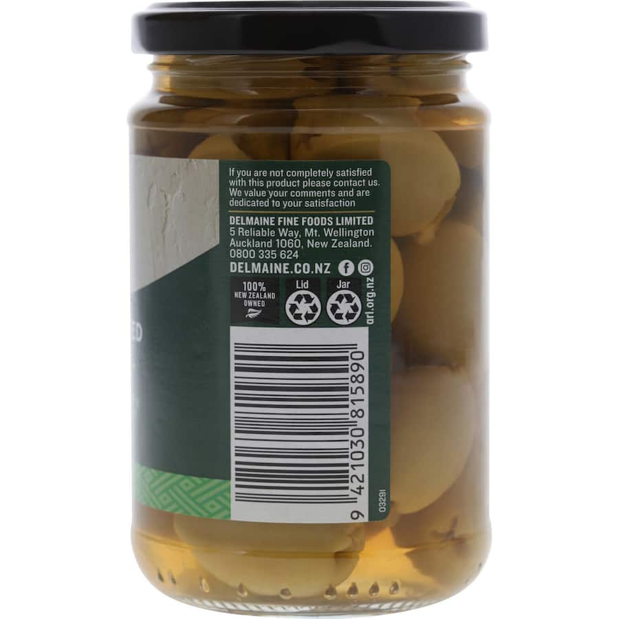 Delmaine Olives Jalapeno Stuffed Jar 290g