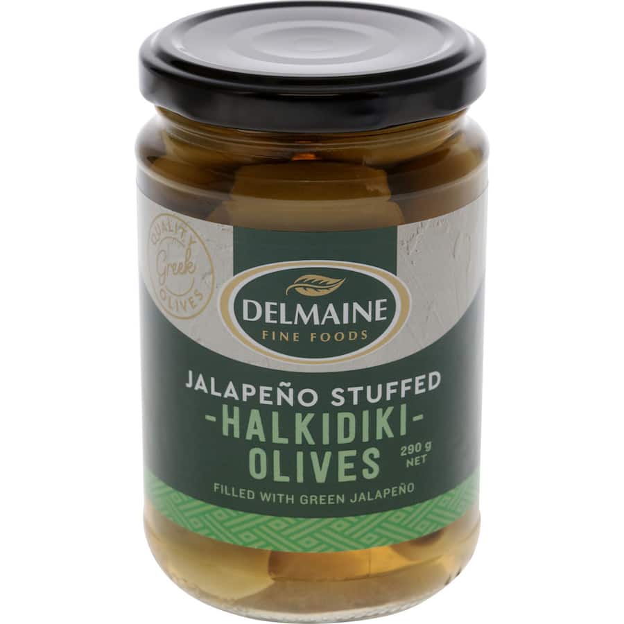 Delmaine Olives Jalapeno Stuffed Jar 290g