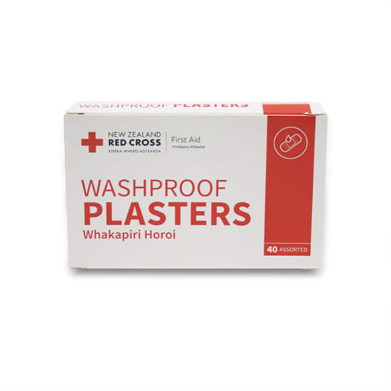 Red Cross Assorted Washproof Plasters-Box of 40 (Packet)