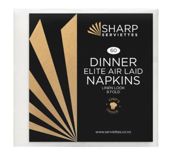 Sharp Dinner Napkin Air Laid 1/8 Fold 400mm x 400mm 960 (Case)
