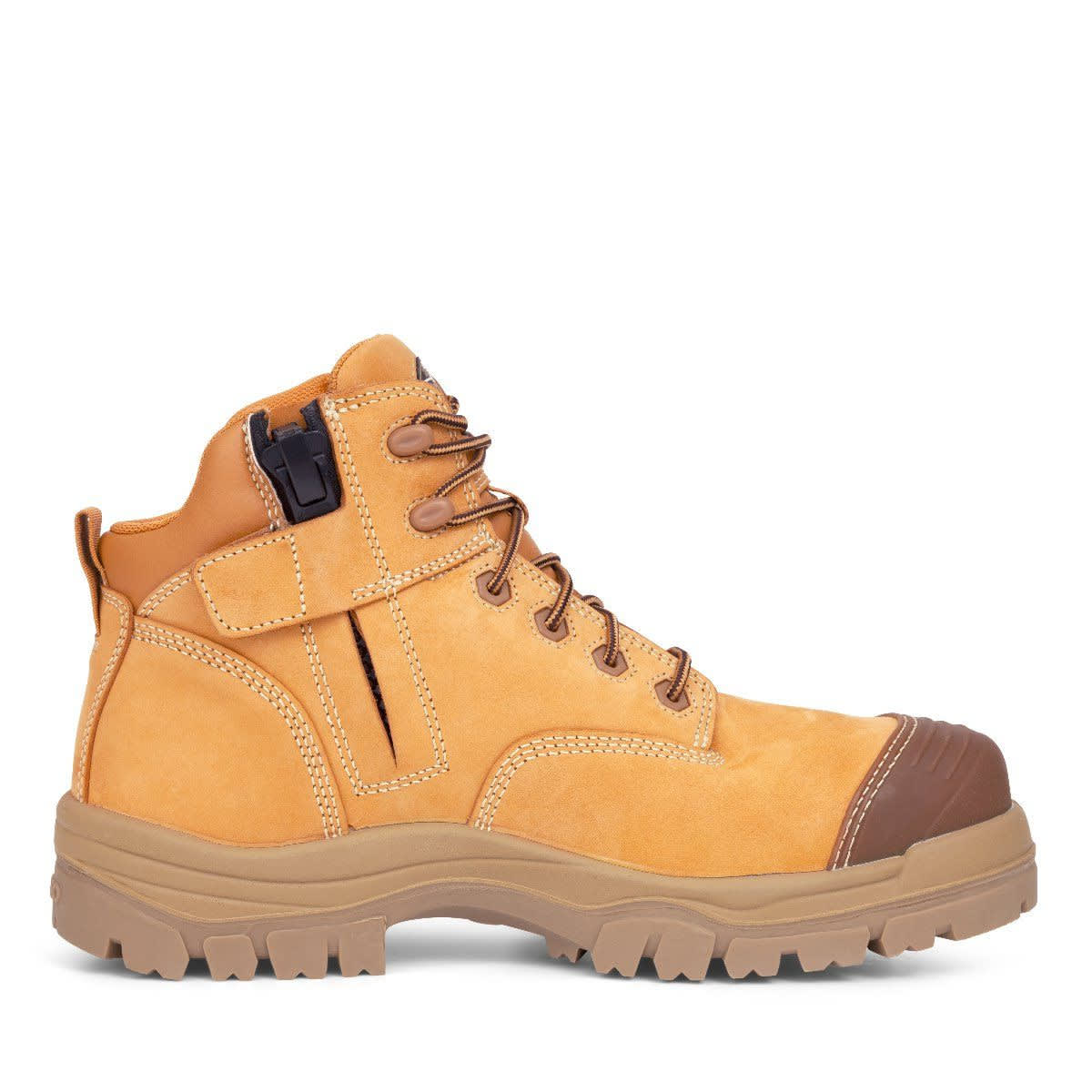 Oliver 45-630Z Zip Sided Safety Boots - Wheat - 08