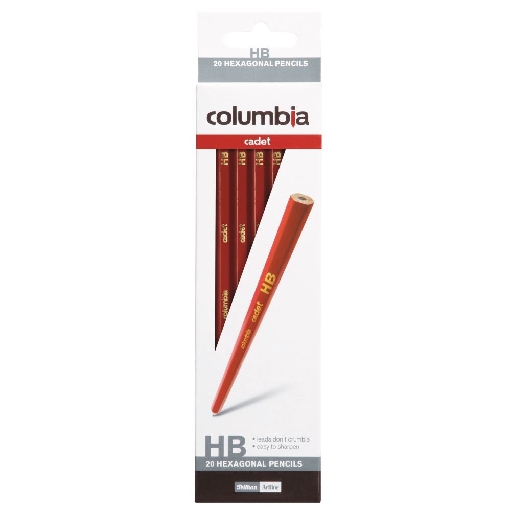 Columbia Cadet Lead Pencil Hexagonal Hb Pk20 -20 units