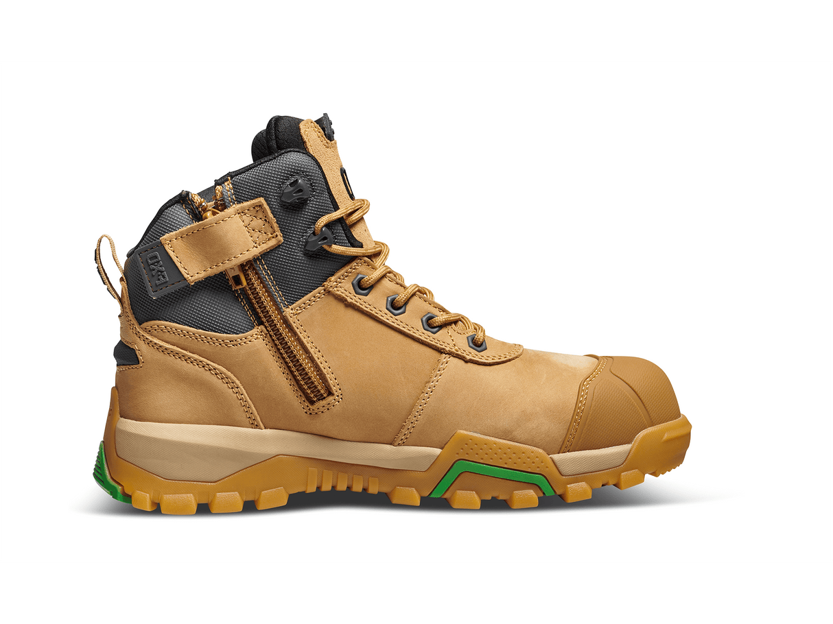 FXD, Zip Sided Safety Boot, WB-2 - Wheat (Size: 05)