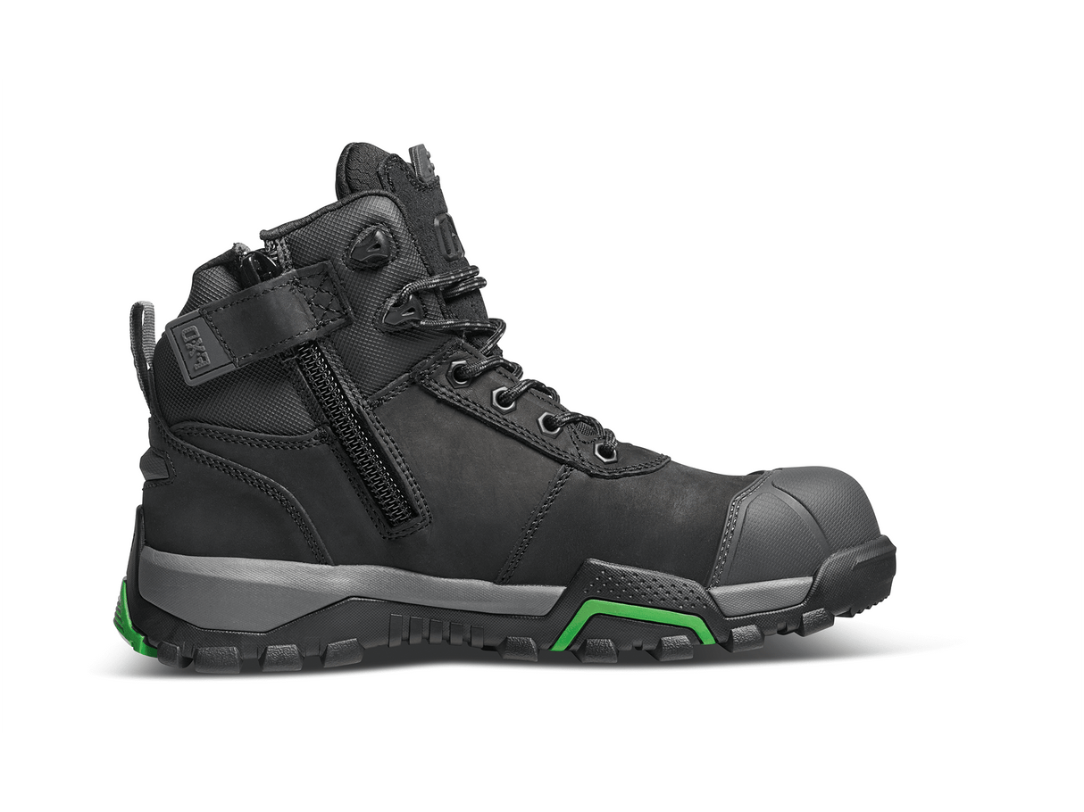 FXD, Zip Sided Safety Boot, WB-2 - Black (Size: 06)