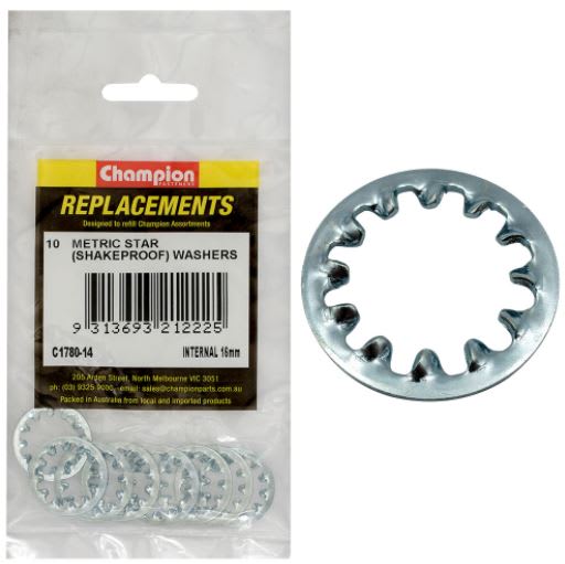 16mm internal Star Washer (10pk)