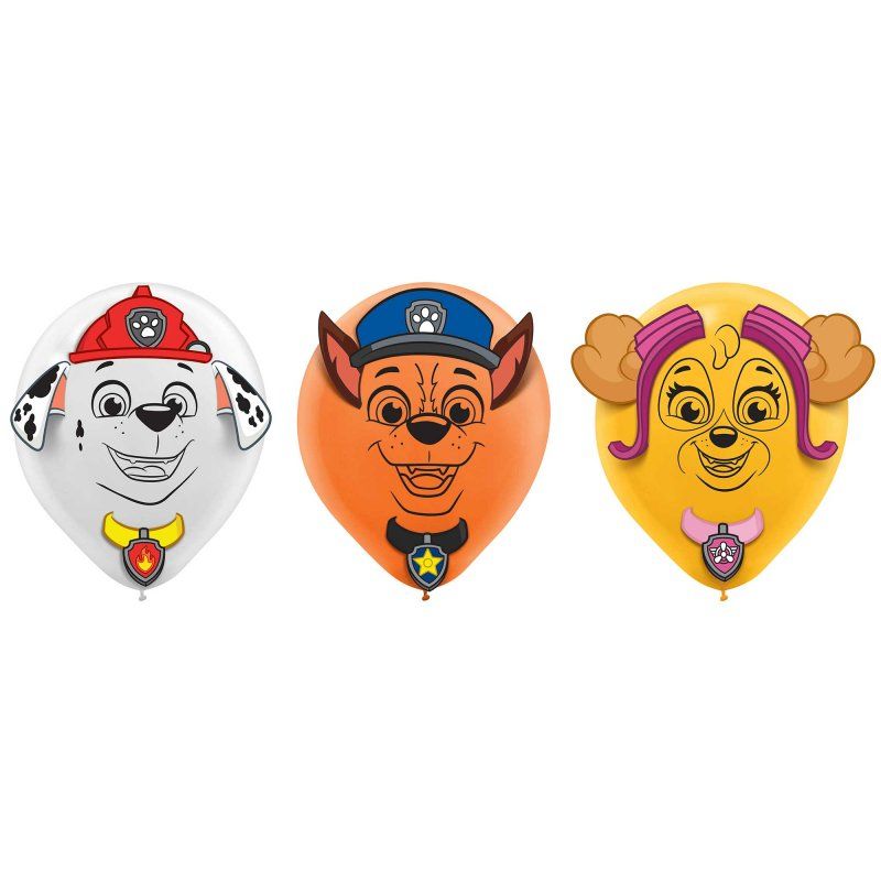 Paw Patrol Adventures 30cm Balloons - Pack of 6