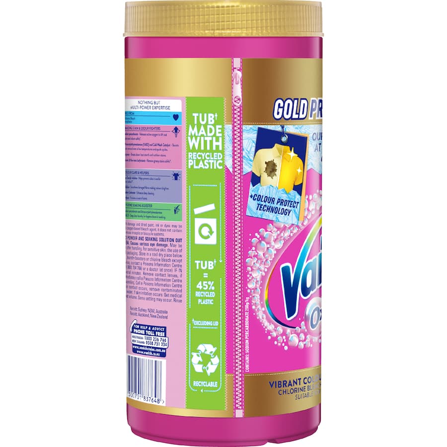 Vanish Napisan Gold Pro Laundry Powder Multi Power Pink 2kg