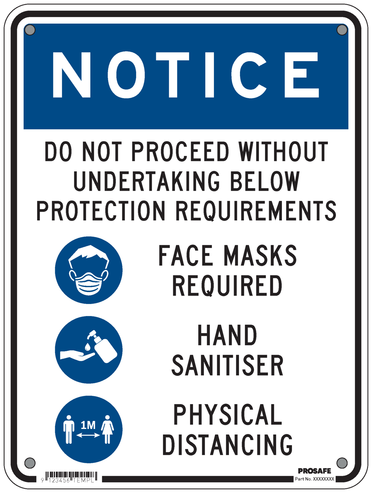 NOTICE SIGN | DO NOT PROCEED - PPE - Standard