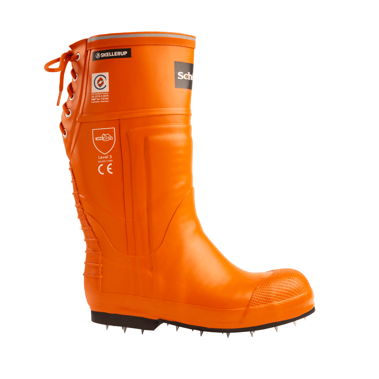Skellerup Schoen Forestry Spiked Safety Gumboots - Standard - 08