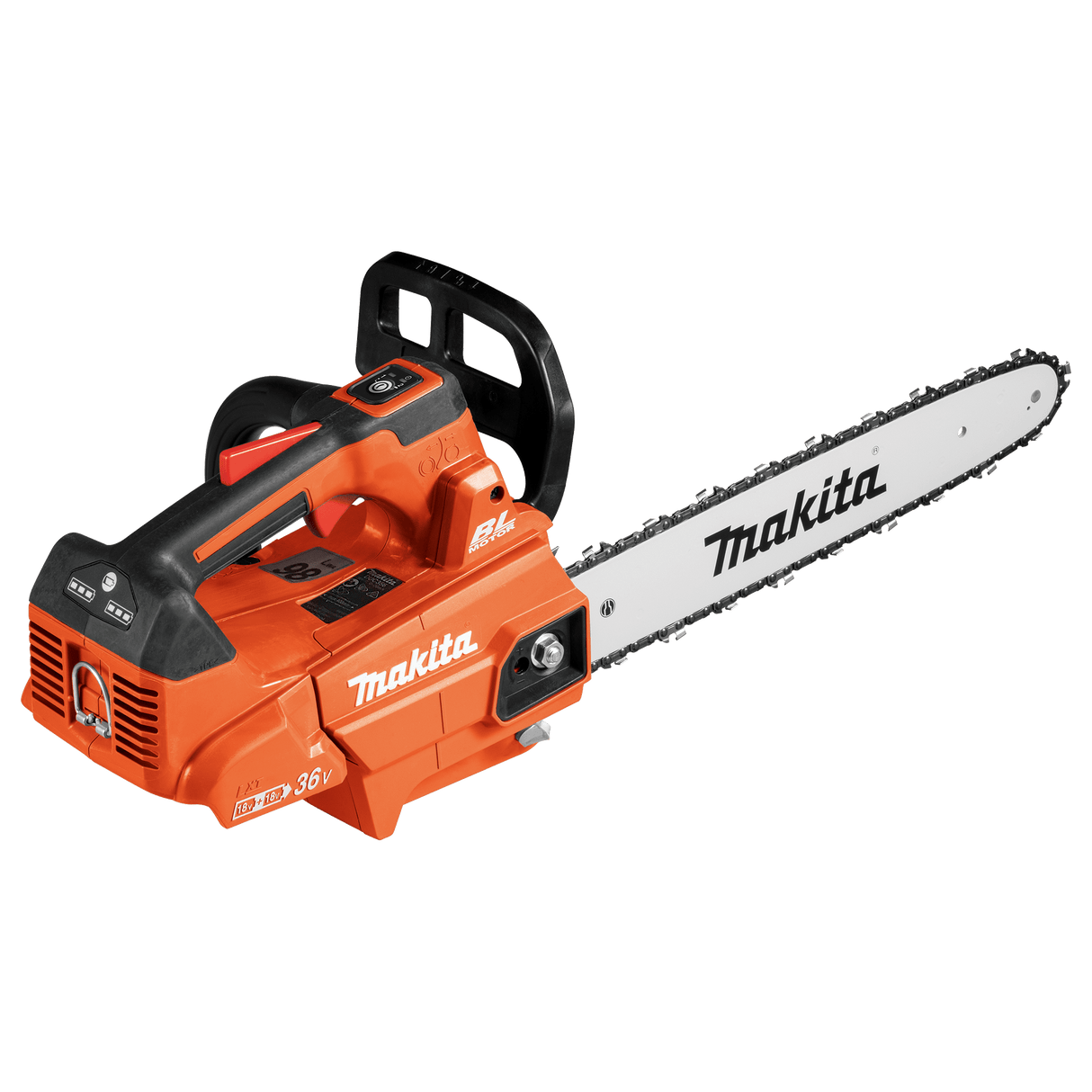Makita 18Vx2 (36V) LXT Top Handle Chainsaw Orange 350mm Cordless Skin Only