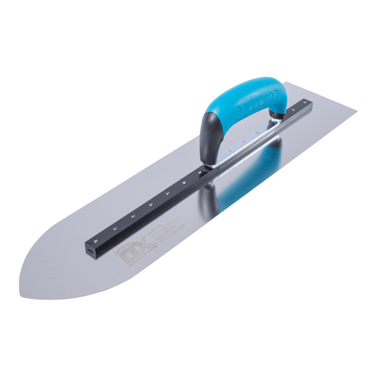 OX Stainless Steel Pointed Finishing Trowel-115mmx500mm (Each)