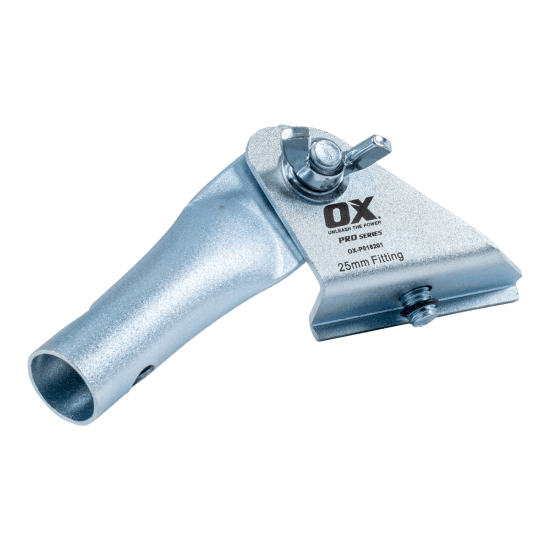 Adjustable OX Walking Trowel Bracket in zinc-plated steel, compatible with OX-P402760 and OX-P402790 for enhanced gardening efficiency.