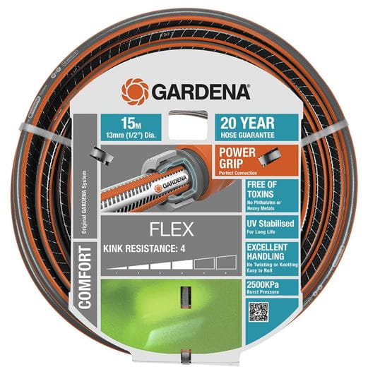 Gardena Comfort FLEX Hose 13mm x 15m Unfitted