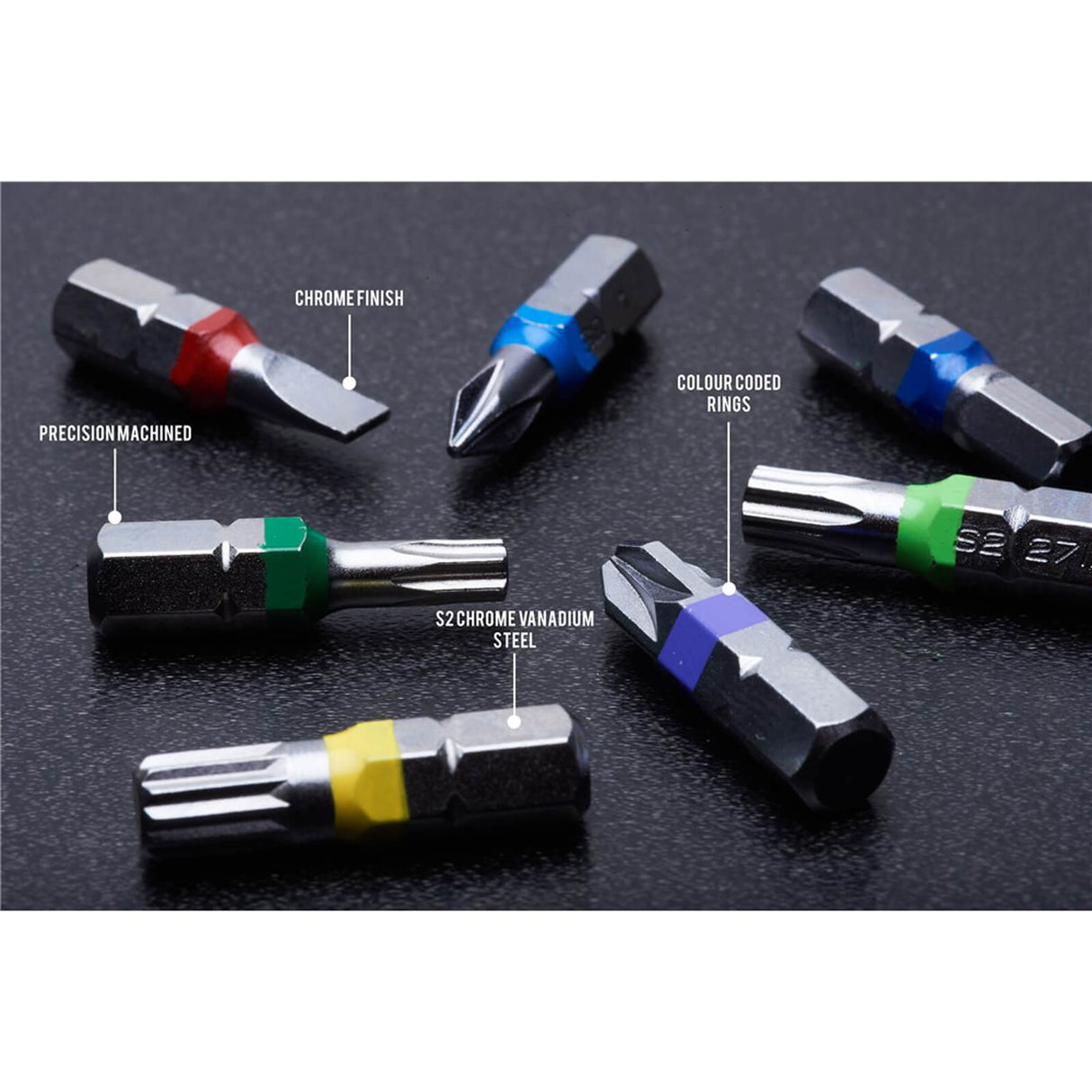 Kincrome 33 Piece Mechanics Bit & Holder Set 1/4" Drive