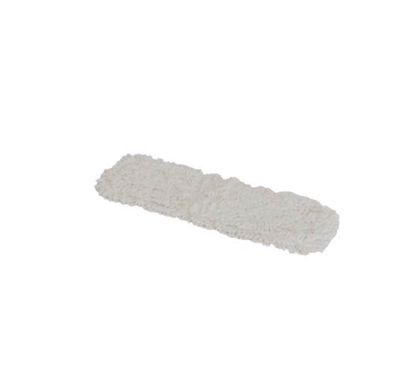 Dynamic Duo Mop refill in white polyester, 400mm, designed for efficient dry dusting on various surfaces.