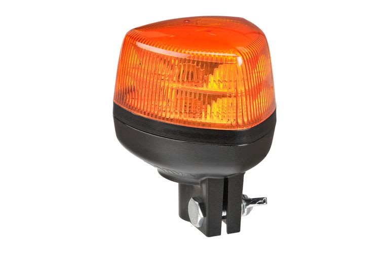 Aerotech Short Amber LED Strobe Pole Mount