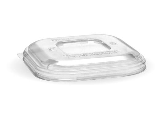 BioPak Clear Plastic Fibre Takeaway Lid 280-630ml 600 (Case)