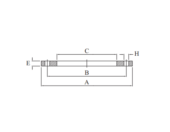 Slip-on Steel Plate Pipe Flange Table E 125mm