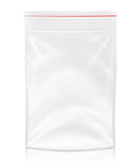 Heavy duty resealable plastic bags, 75 x 130mm, 50-pack for secure storage of various items with moisture resistance and write-on panels.