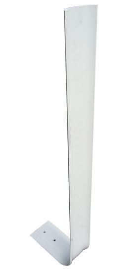 White 8mm hockey stick marker post for practice drills, outlining goals, and establishing boundaries on the field.