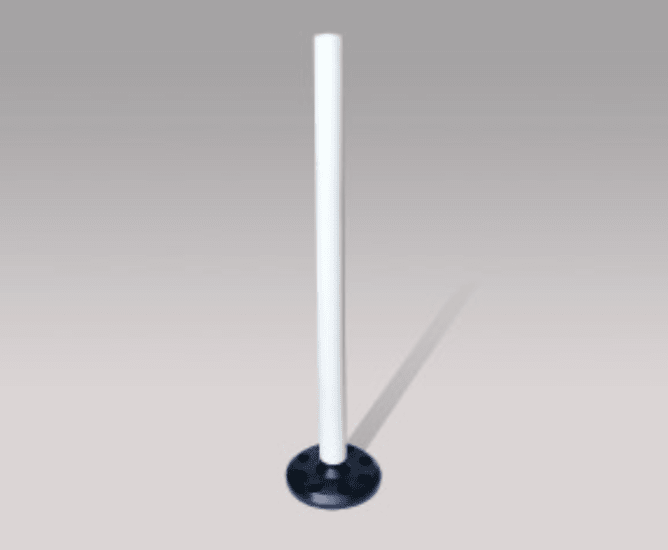 RP1 Surface Mount with round base, 60x840mm, bolt-down design for durable, reliable stability in various settings.