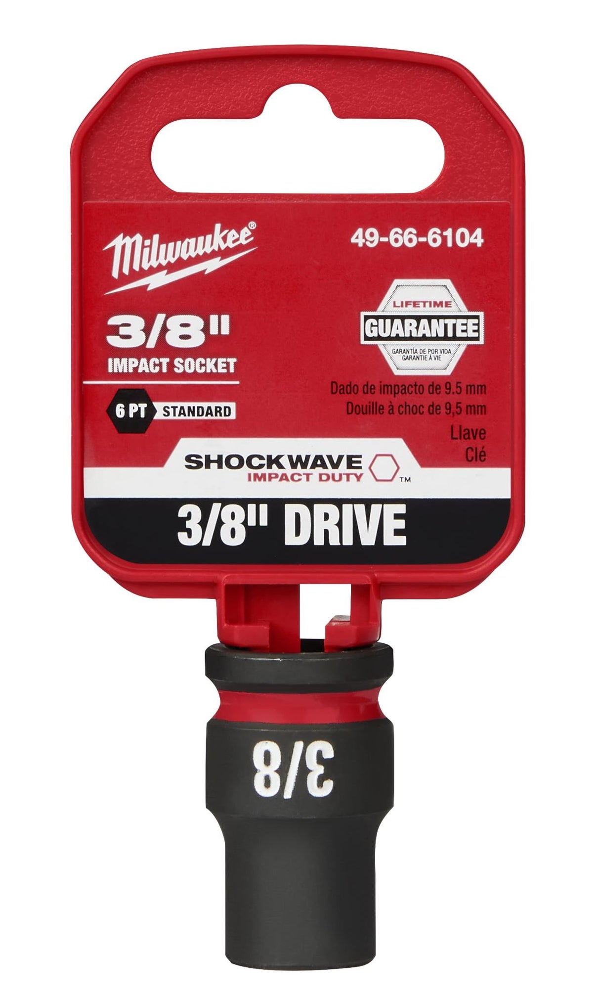 Milwaukee Shockwave Impact Duty Socket 3/8" Drive 3/8"