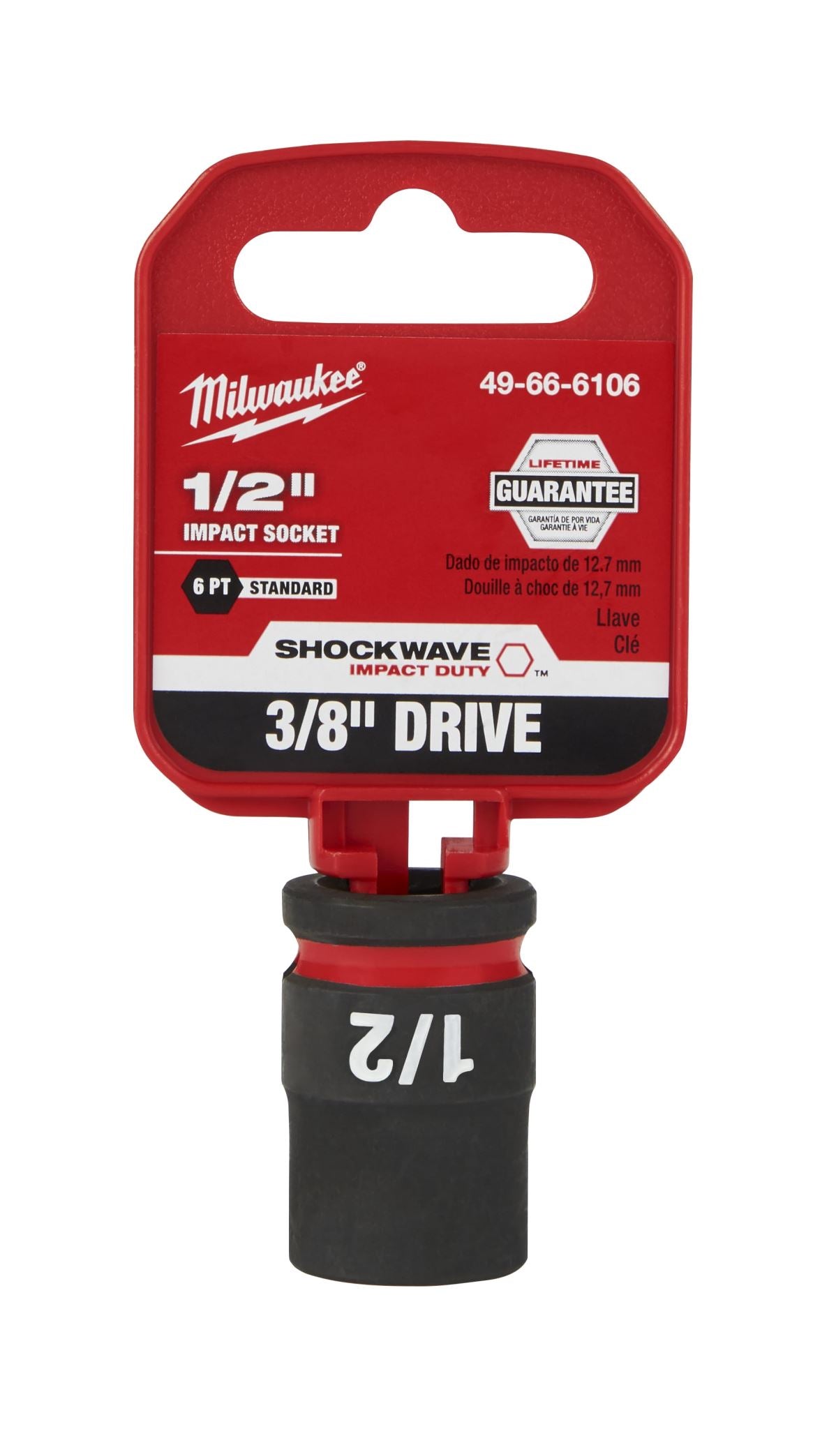 Milwaukee Shockwave Impact Duty Socket 3/8" Drive 1/2"