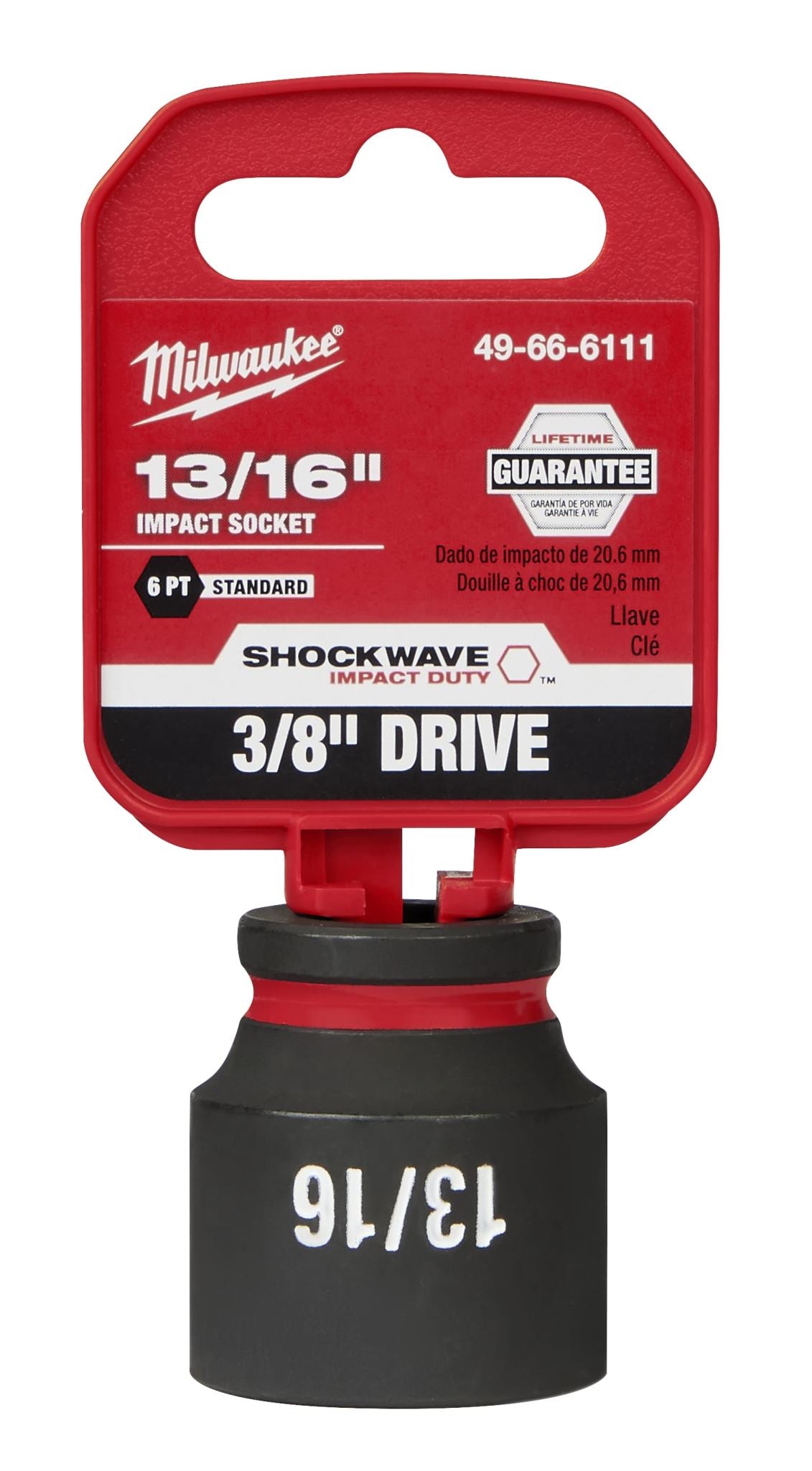Milwaukee Shockwave Impact Duty Socket 3/8" Drive 13/16"