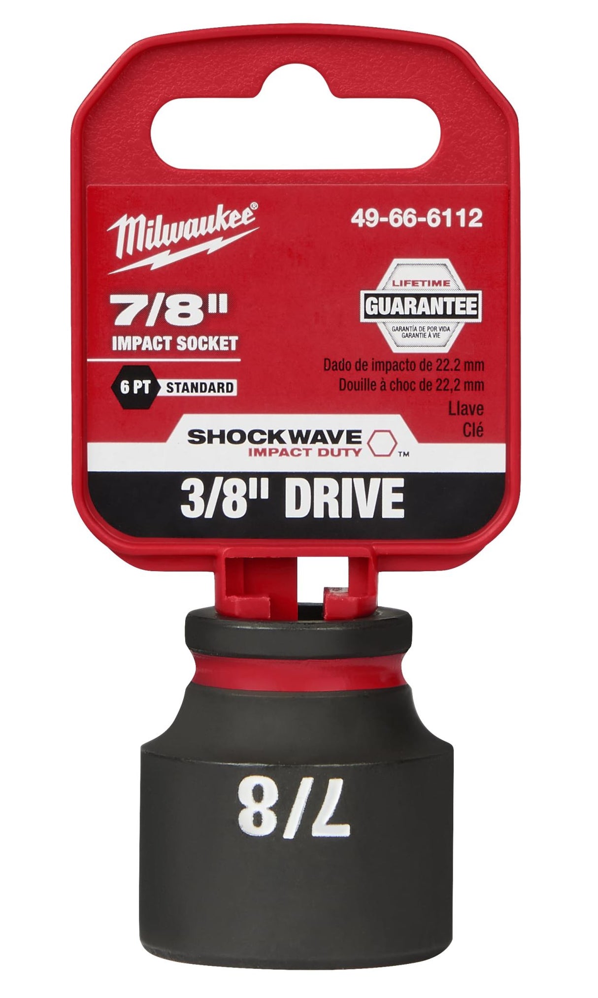 Milwaukee Shockwave Impact Duty Socket 3/8" Drive 7/8"