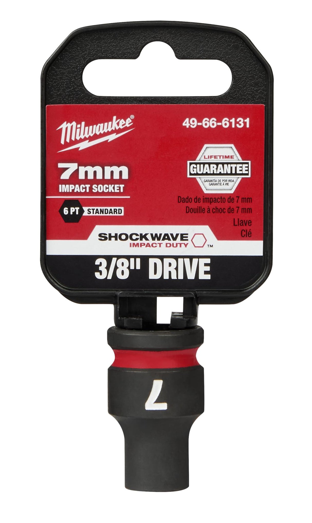 Milwaukee Shockwave Impact Duty Socket 3/8" Drive 7mm