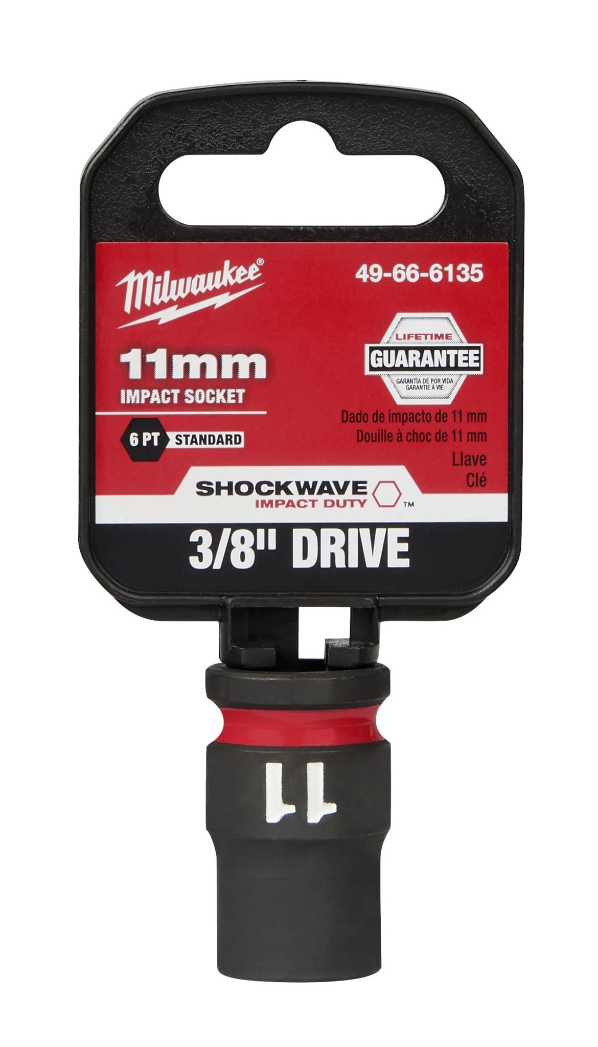 Milwaukee Shockwave Impact Duty Socket 3/8" Drive 11mm